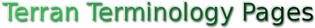 Terran Terminology